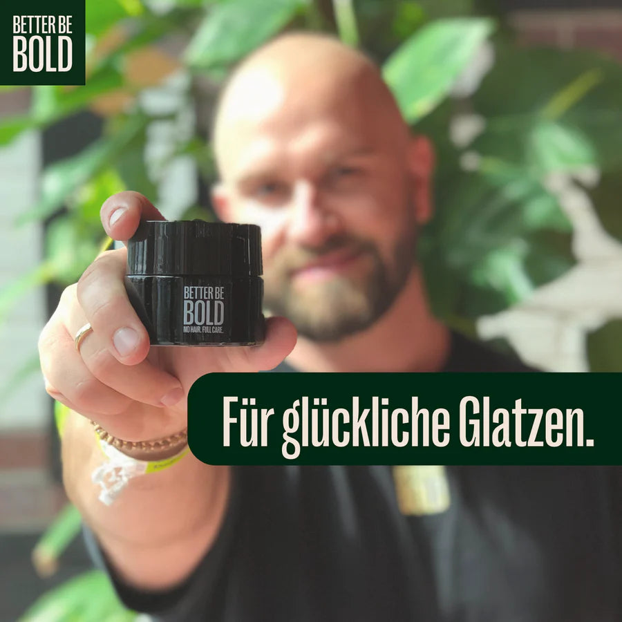 Pflegende Glatzencreme (0-3mm) mit natürlichem Anti-Shine-Effekt