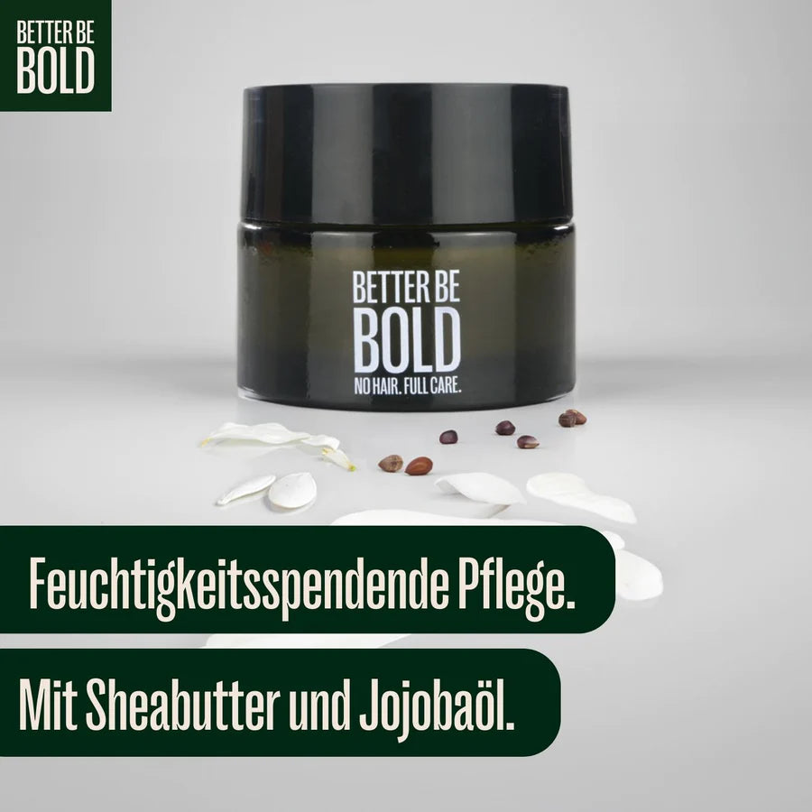 Pflegende Glatzencreme (0-3mm) mit natürlichem Anti-Shine-Effekt