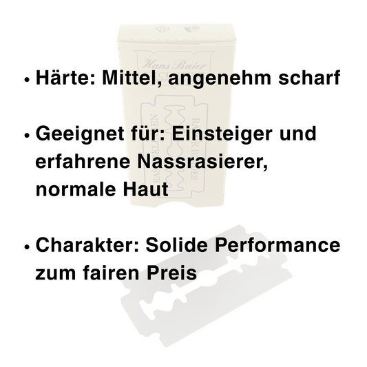 Rasierklingen, Hans Baier