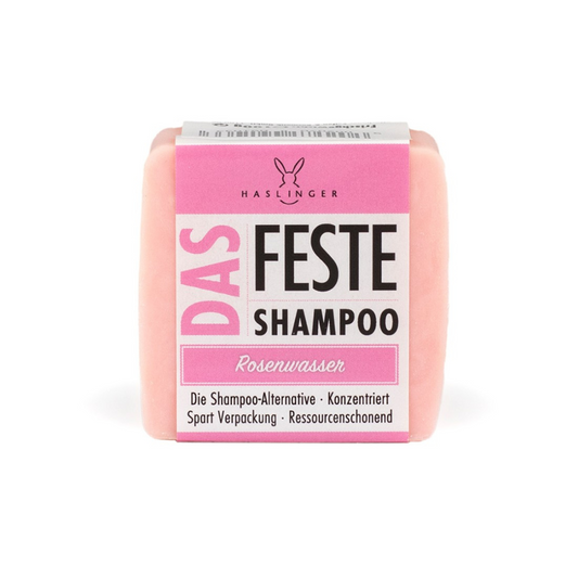 Das feste Shampoo Rosenwasser