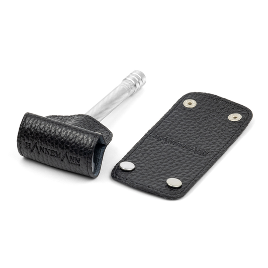 Hobelschutz aus Leder schwarz