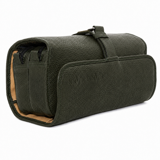 Kulturtasche "Lederich" grün