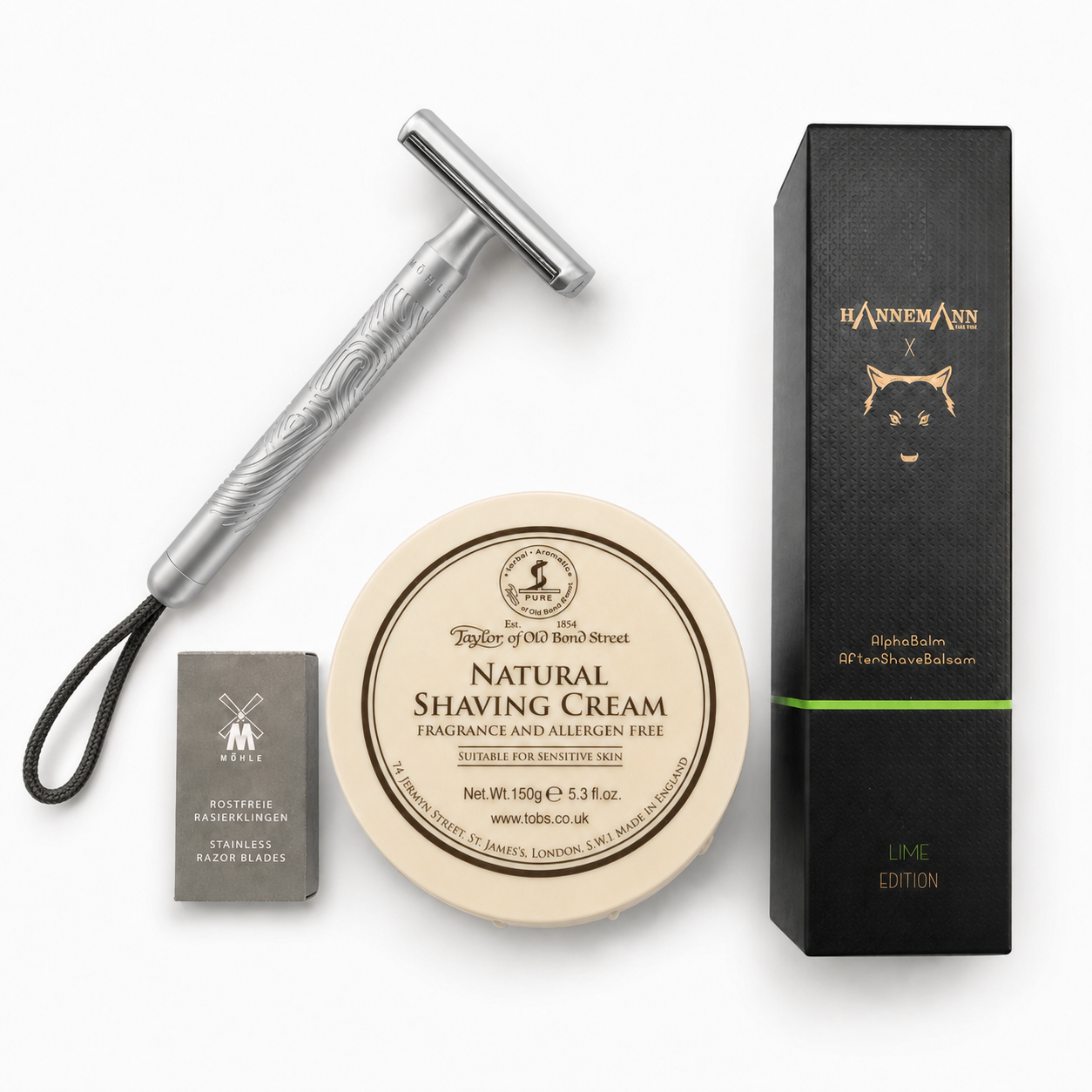 Rasierset für Ladies silberner Hobel